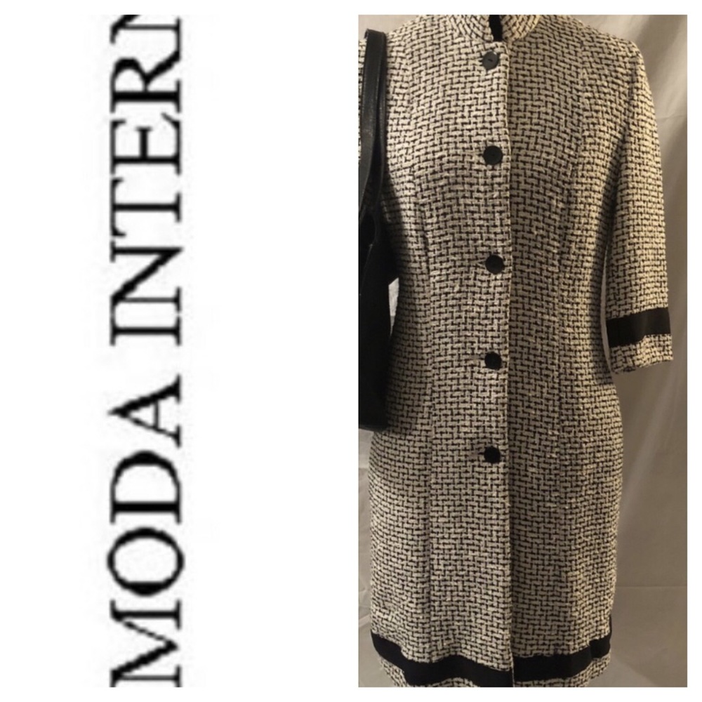 MODA International houndstooth Jacket, Sz 6